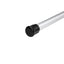 Rubber crutch tip for round tubing