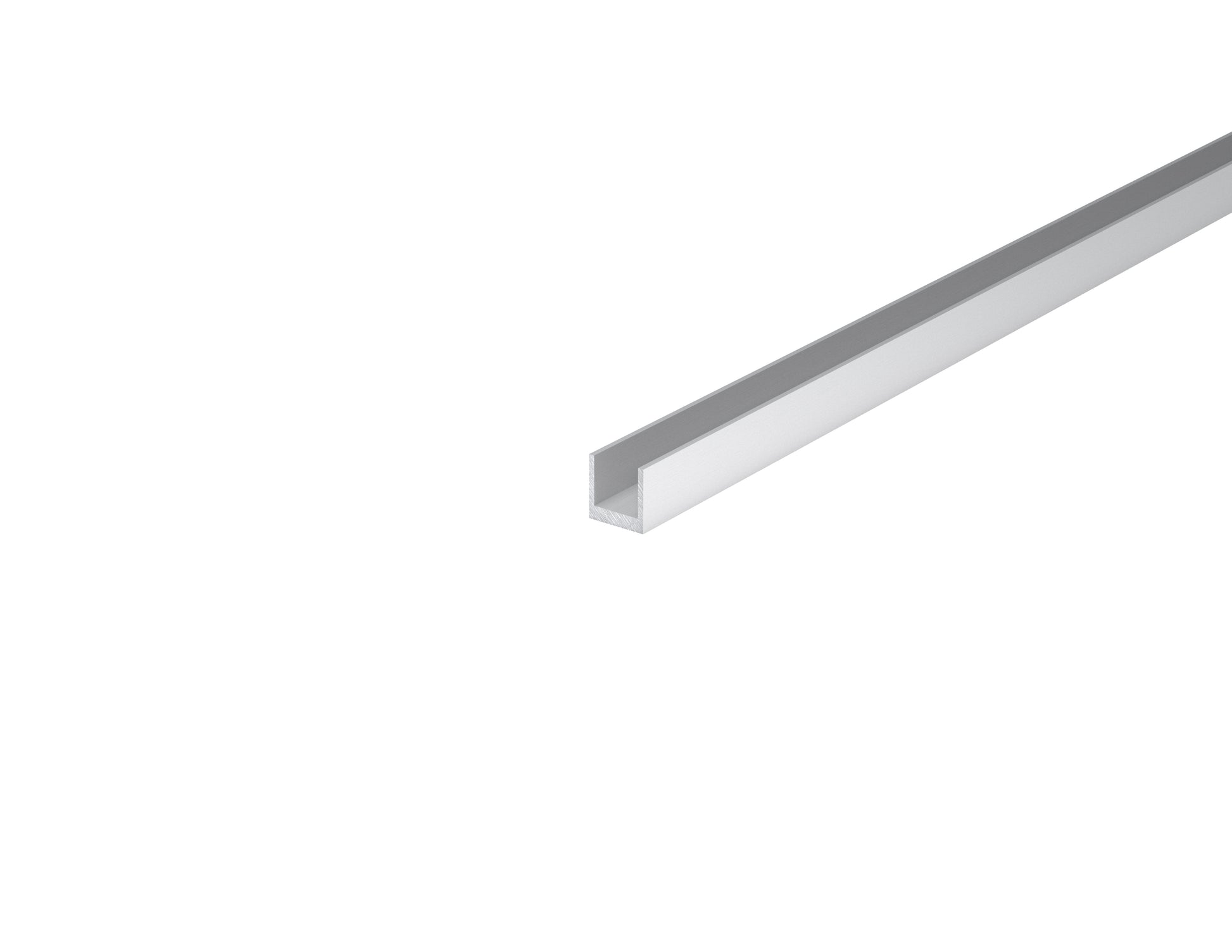 1/2" ID Aluminum U channel Aluminum Slatwall Trim