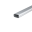 1" x 2" racetrack oval upright, smooth, holes for two 1/4-20 threads nearly elliptical aluminum tubing