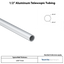 1/2" Aluminum Round Telescopic Tube