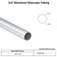 3/4" Aluminum Round Telescopic Tube