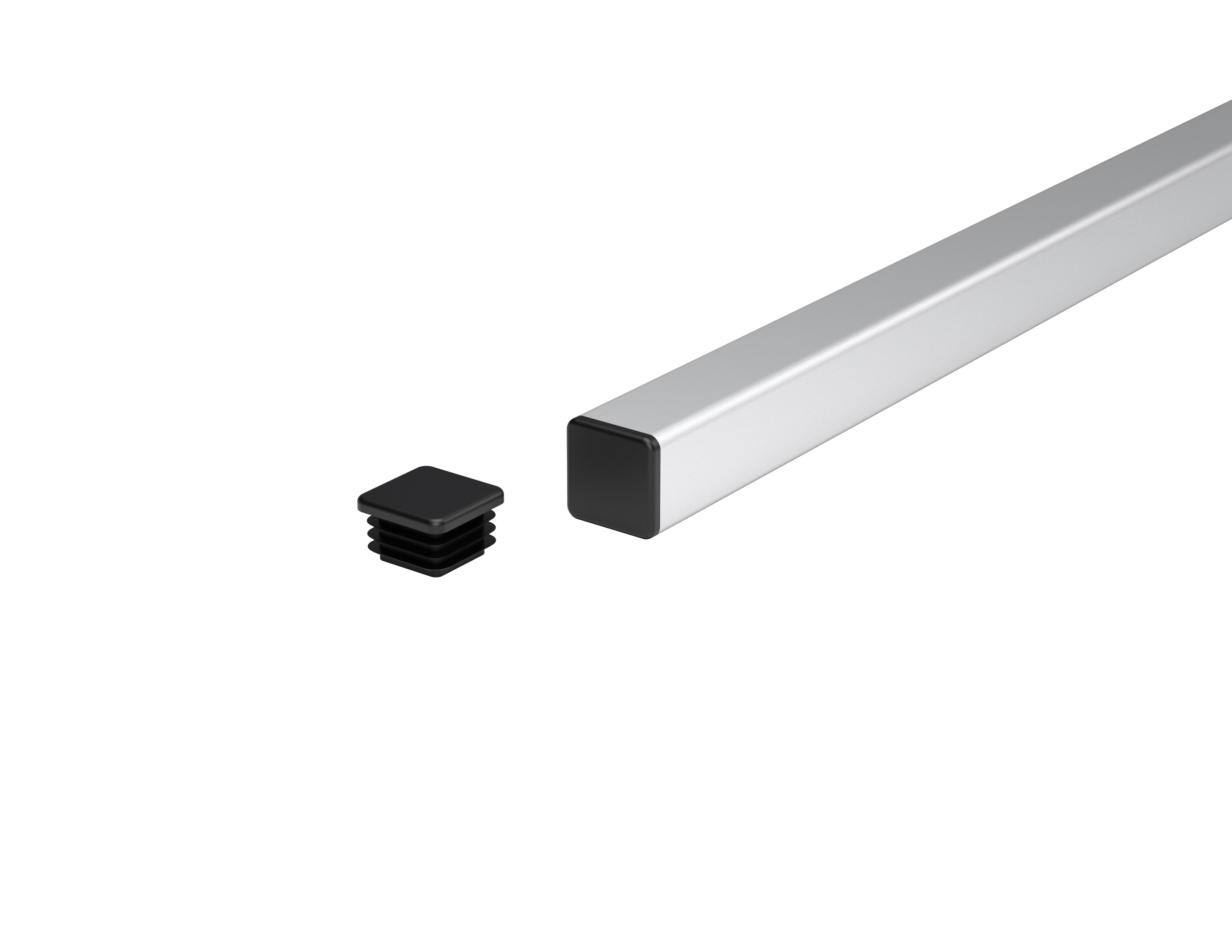 Square Ends End cap for square tubing – Testrite Aluminum