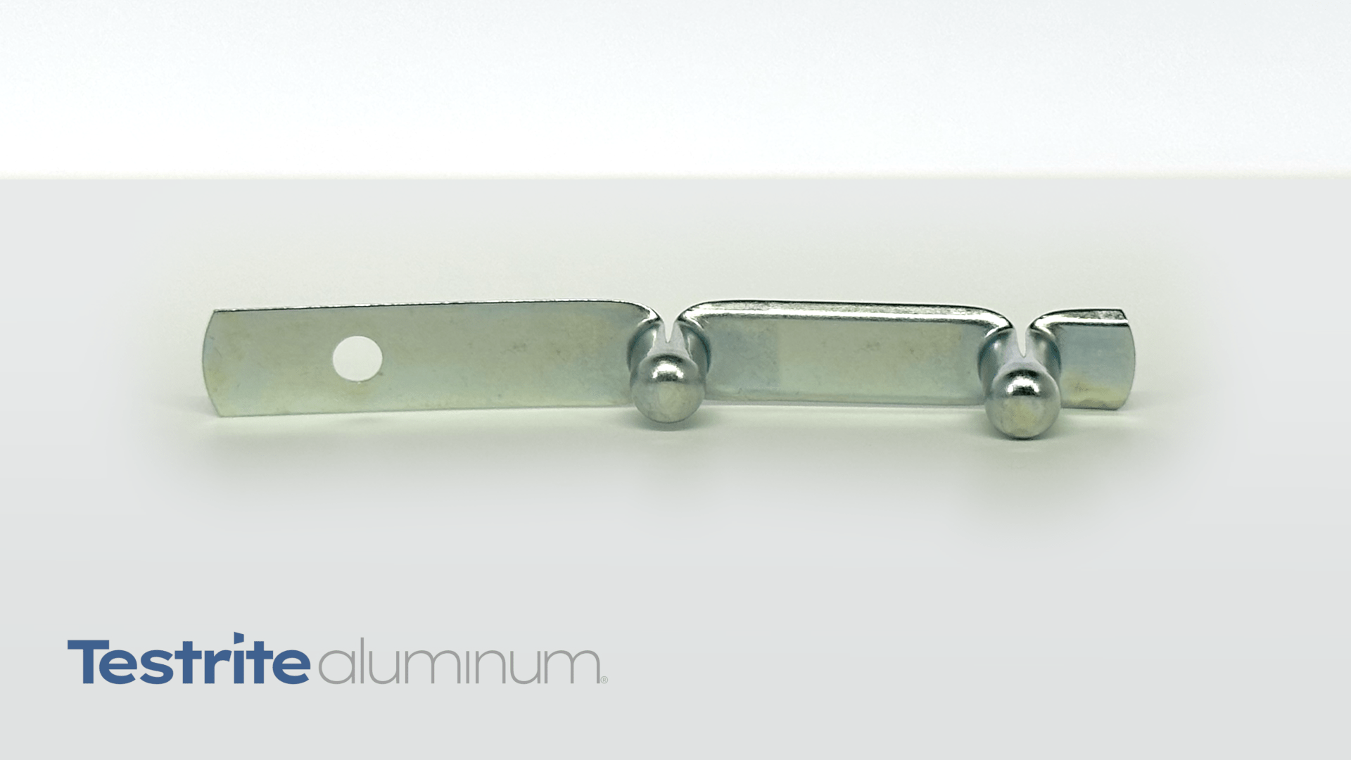 T-136 Flat Double Head Spring Button Zinc Plated, Set of 5