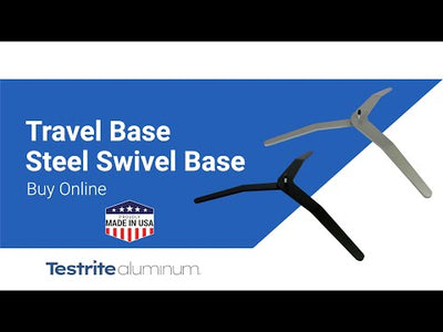 Travel Base 1/4" Thick Steel Boomerang Base