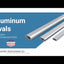 Video showing examples of examples you can buy aluminum oval extrusions